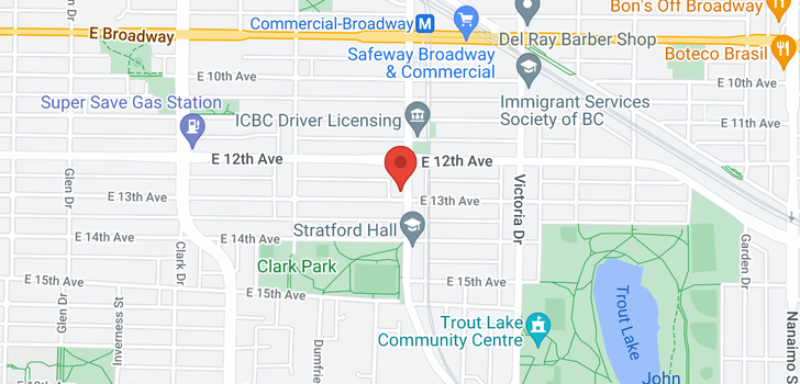 map of 2899 COMMERCIAL DRIVE
